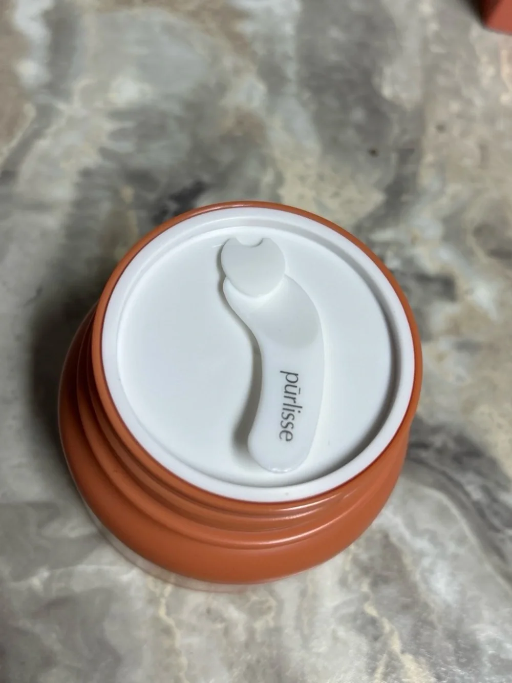 purlisse Pumpkin Chai Latte Cleansing Balm — coral orange